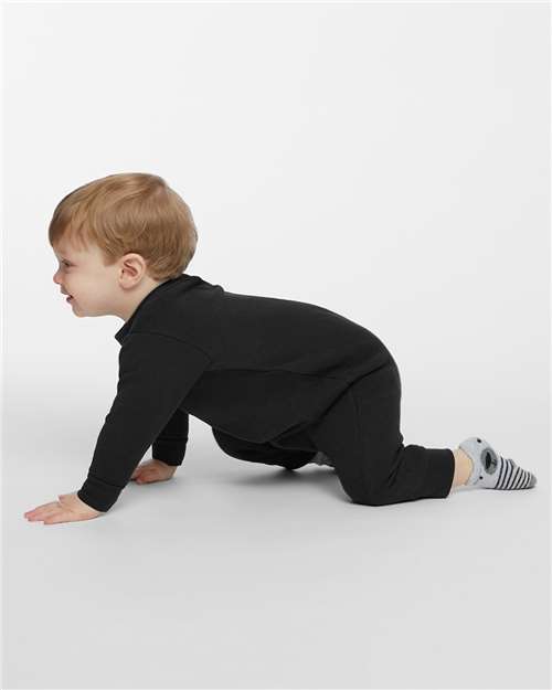 Infant Fleece One-Piece – On Model – Side