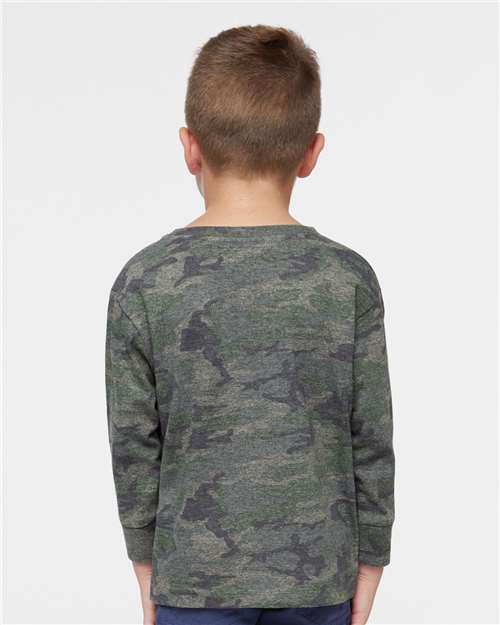 Toddler Fine Jersey Long Sleeve Tee – On Model – Back