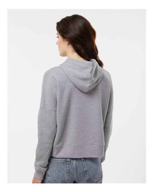 Women's Crop Hooded Sweatshirt – On Model – Back