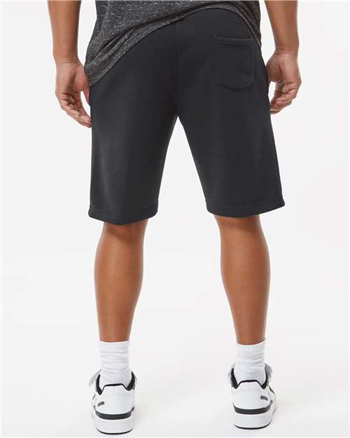 Unisex Triblend Fleece Shorts – On Model – Back