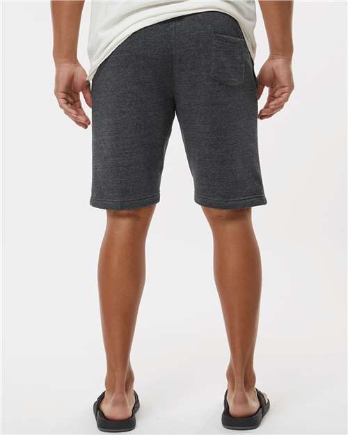 Unisex Triblend Fleece Shorts – On Model – Back