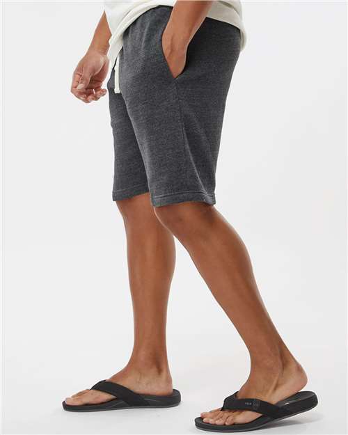 Unisex Triblend Fleece Shorts – On Model – Side