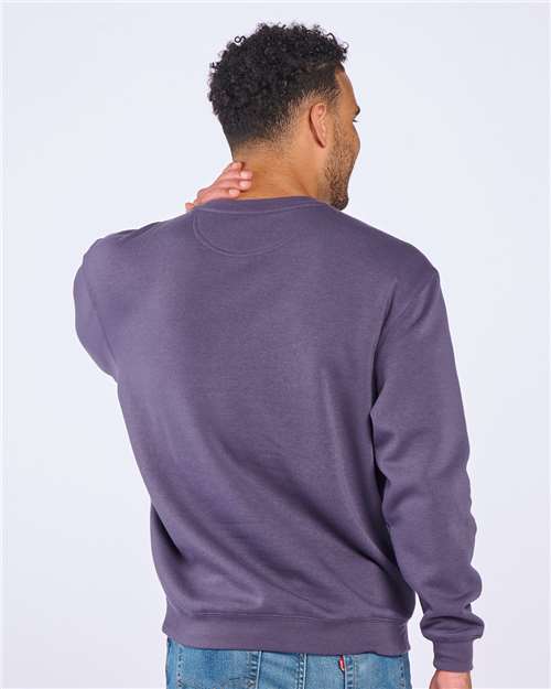 Men's Fleece Crewneck Sweatshirt – On Model – Back