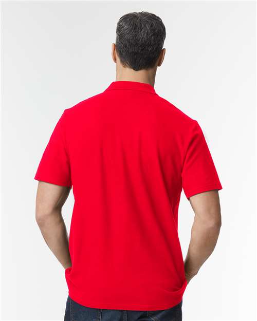 Unisex Softstyle® Pique Polo – On Model – Back