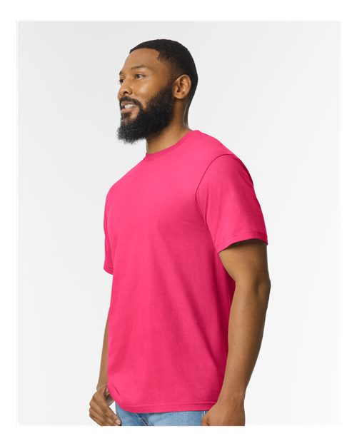 Unisex Softstyle® Midweight T-Shirt – On Model – Side