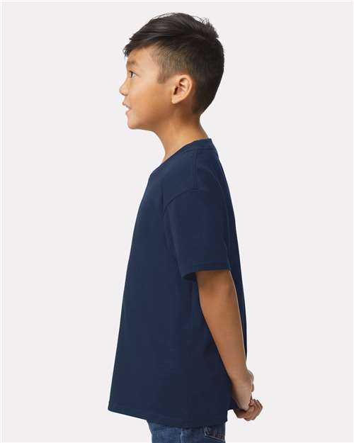 Youth Softstyle® Midweight T-Shirt – On Model – Side