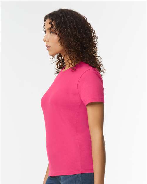 Women's Softstyle® Midweight T-Shirt – On Model – Side