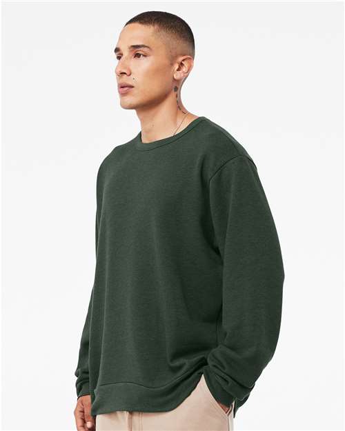 Unisex Sponge Fleece Classic Crewneck Sweatshirt – On Model – Side