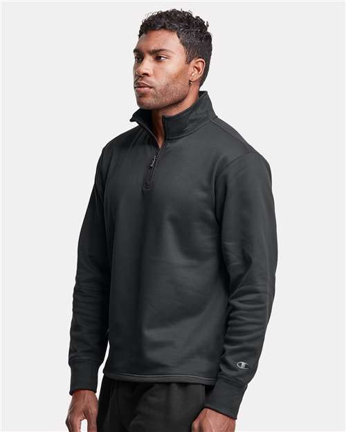 Unisex Sport Quarter-Zip Pullover – On Model – Side