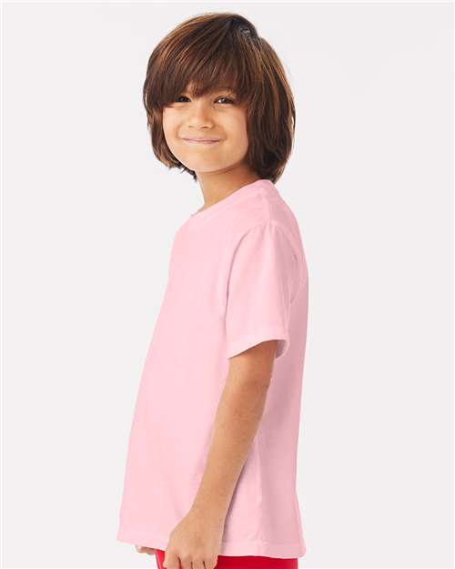 Youth Garment-Dyed T-Shirt – On Model – Side