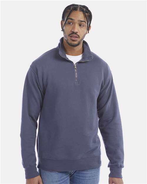 Unisex Garment-Dyed Quarter-Zip Sweatshirt