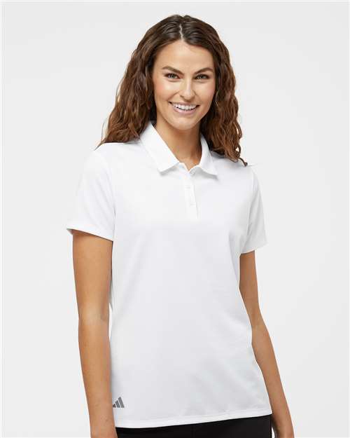 Women's Micro Piqué Polo – On Model