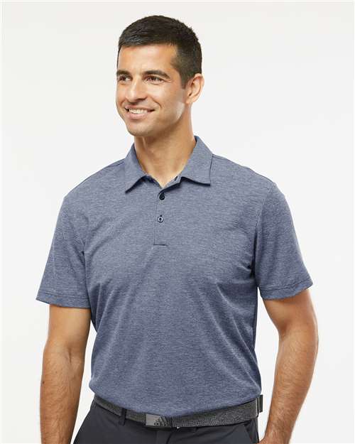 Men's Heathered Polo – On Model