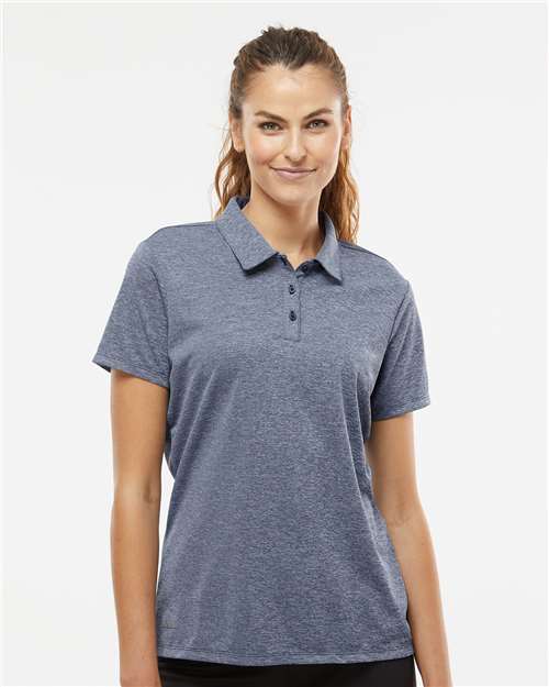 Women's Heathered Polo – On Model