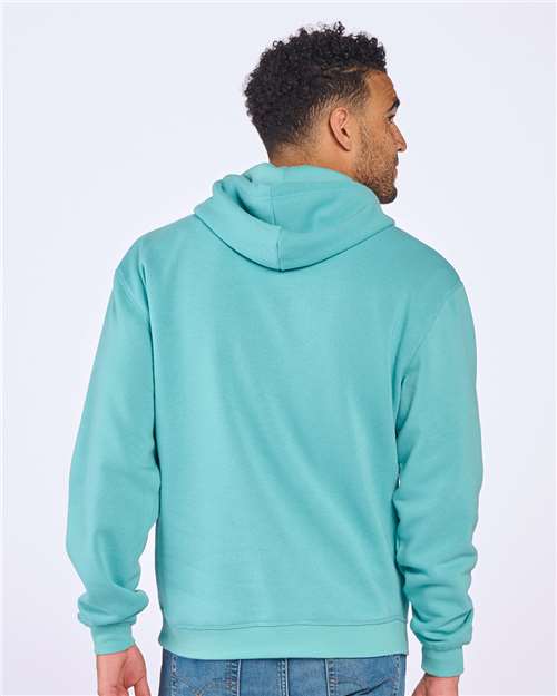 Unisex Fleece Hooded Sweatshirt – On Model – Back