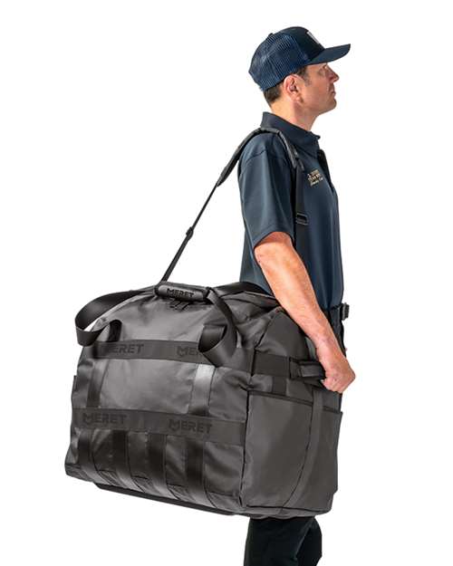 TURNOUT™ PRO X Black Duffel Bag – On Model – Back