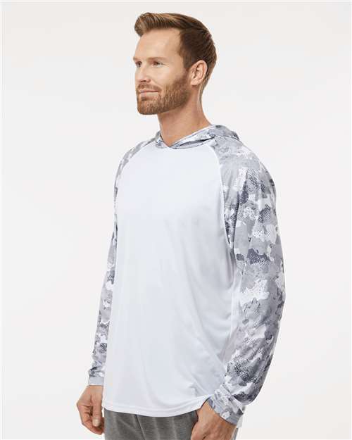 Unisex Tortuga Extreme Performance Hooded Long Sleeve T-Shirt – On Model – Side