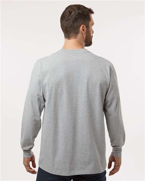 Men's Traditional Heavyweight Long Sleeve T-Shirt – On Model – Back
