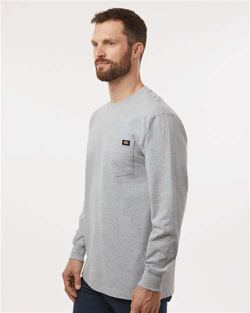 Men's Traditional Heavyweight Long Sleeve T-Shirt – On Model – Side