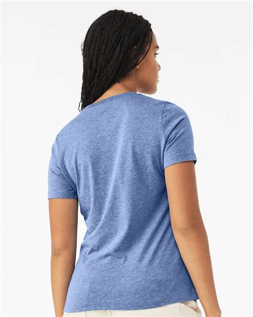 Women’s Relaxed Fit Triblend Tee – On Model – Back