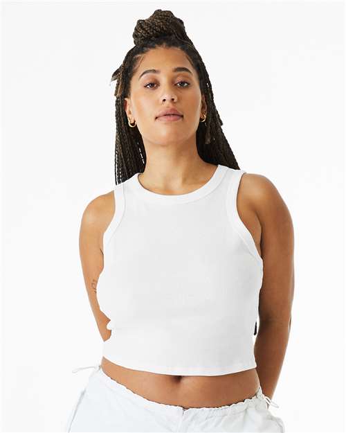 Women's Micro Rib Racer Tank – On Model