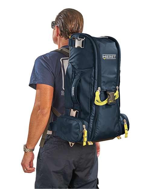 RECOVER™ PRO X Blue Backpack – On Model – Back