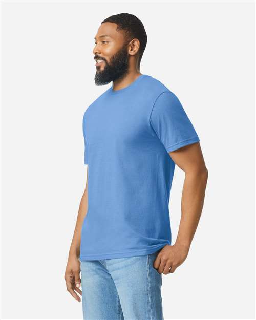 Unisex Softstyle® CVC T-Shirt – On Model – Side