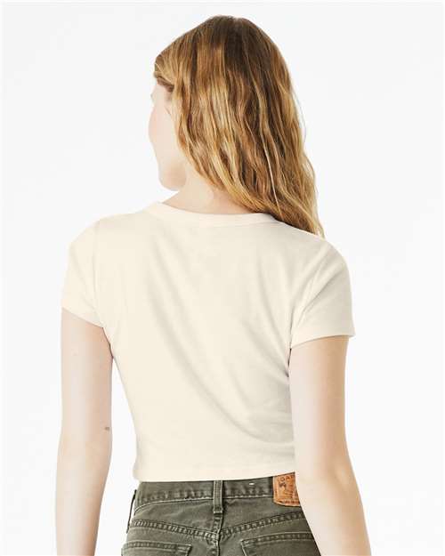 Women's Micro Rib Baby Tee – On Model – Back
