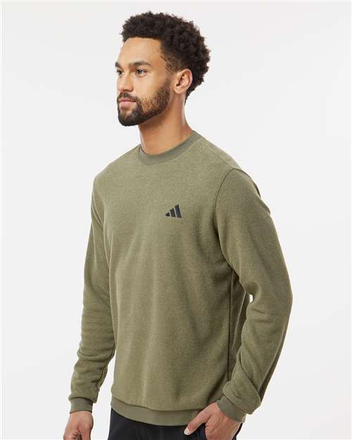 Men's Terry Loop Crewneck Sweatshirt – On Model – Side