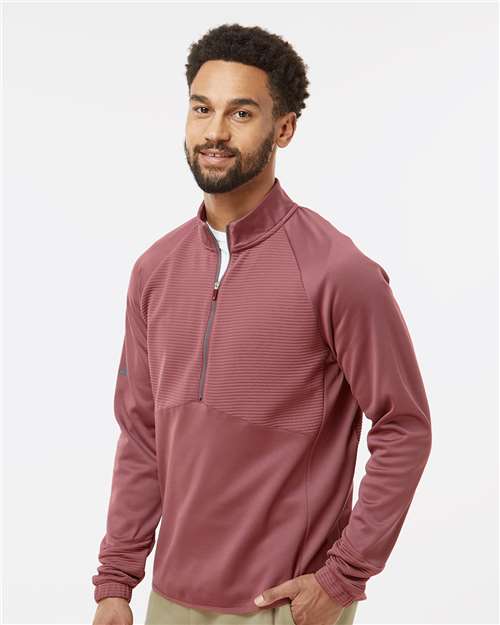 Men's Performance Quarter-Zip Pullover – On Model – Side