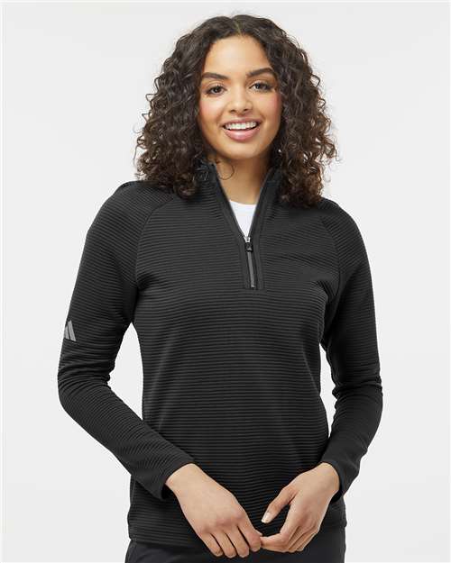 Women's Spacer Quarter-Zip Pullover – On Model