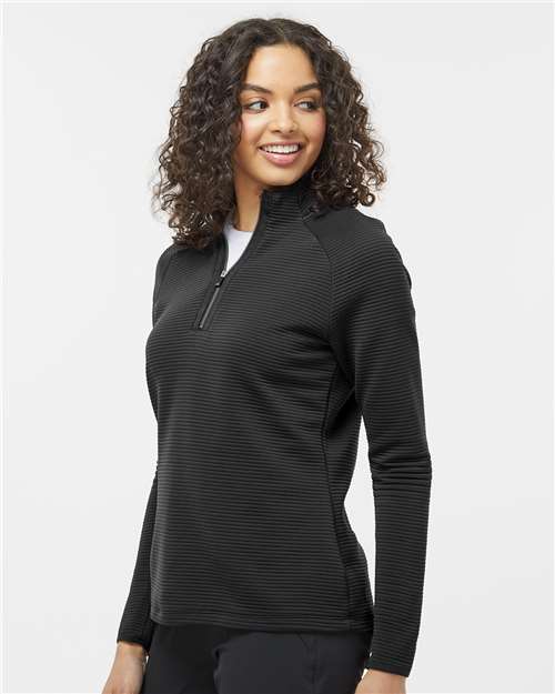 Women's Spacer Quarter-Zip Pullover – On Model – Side