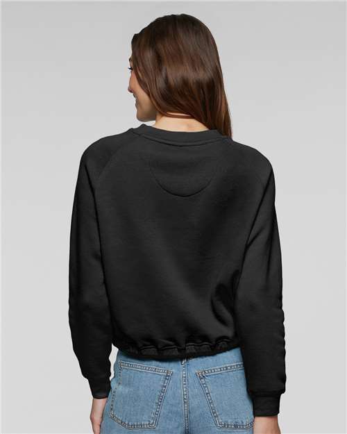 Women's Relaxed Boxy Crewneck Sweatshirt – On Model – Back