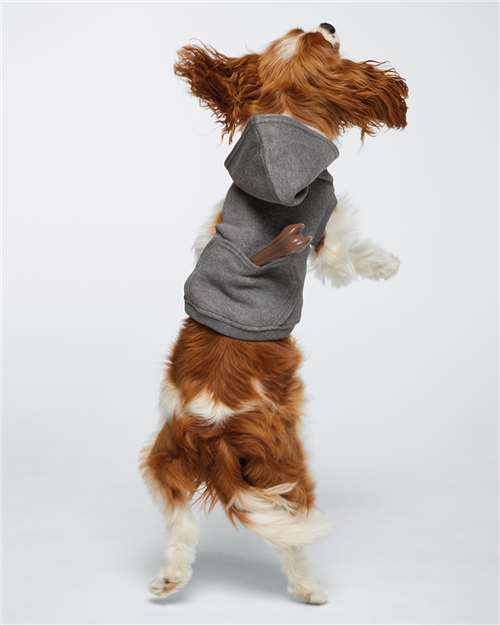 Doggie 3-End Fleece Hooded Sweatshirt – On Model – Back
