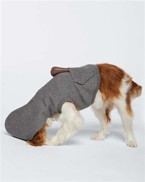 Doggie 3-End Fleece Hooded Sweatshirt – On Model – Side
