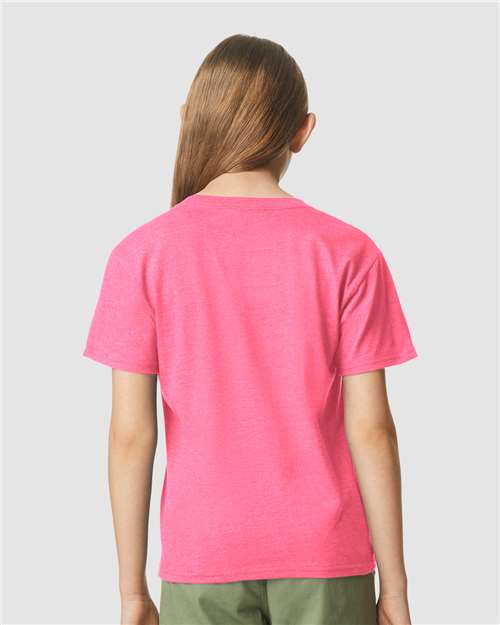 Youth Softstyle® CVC T-Shirt – On Model – Back