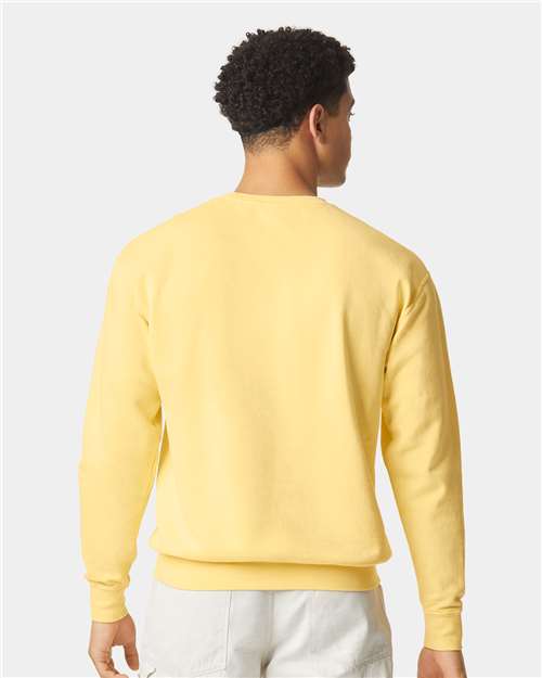 Unisex Garment-Dyed Lightweight Crewneck Sweatshirt – On Model – Back