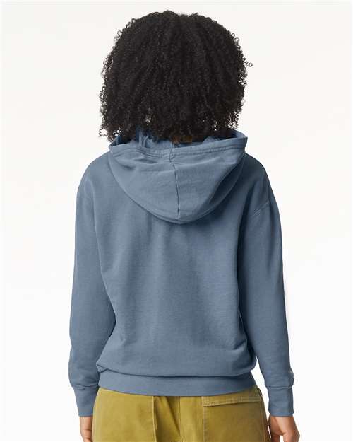 Unisex Garment-Dyed Lightweight Hooded Sweatshirt – On Model – Back