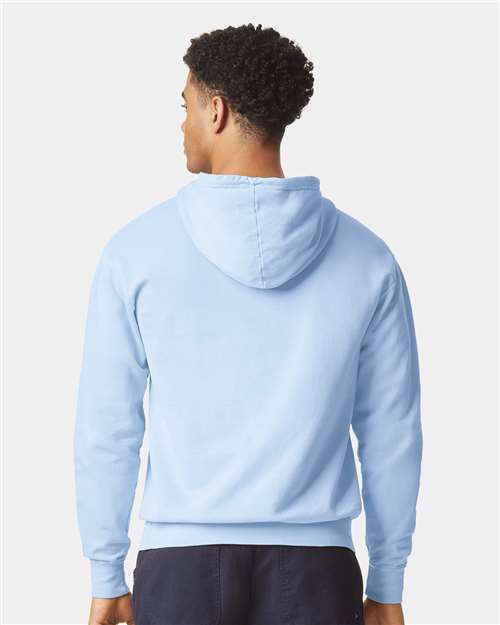 Unisex Garment-Dyed Lightweight Hooded Sweatshirt – On Model – Back