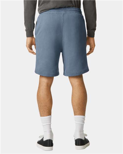 Unisex Garment-Dyed Lightweight Sweat Shorts – On Model – Back