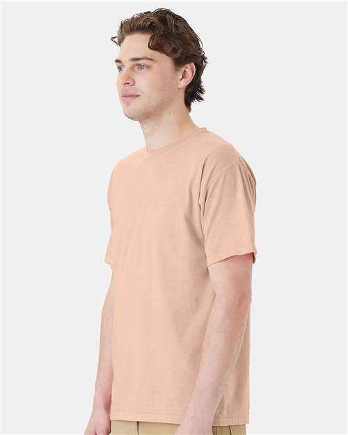 Unisex Botanical Dyed T-Shirt – On Model – Side