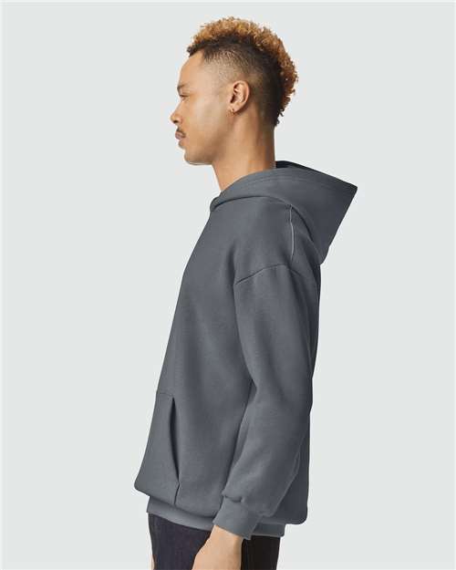 Unisex ReFlex Fleece Hoodie Sweatshirt – On Model – Side