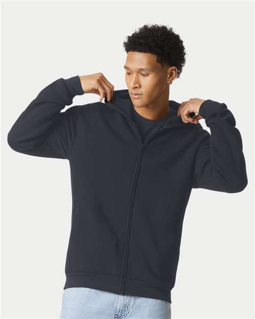 Unisex ReFlex Fleece Full-Zip Hoodie Sweatshirt – On Model