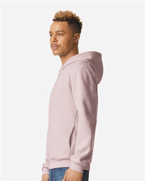 Unisex ReFlex Fleece Full-Zip Hoodie Sweatshirt – On Model – Side