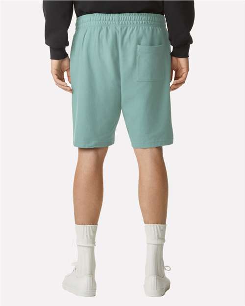 Unisex Pique Gym Shorts – On Model – Back