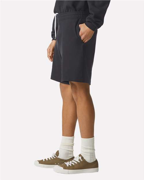 Unisex Pique Gym Shorts – On Model – Side