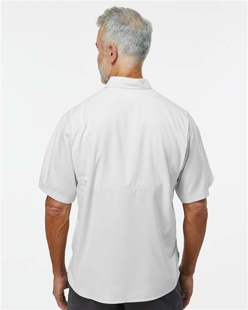 Men's Hatteras Performance Short Sleeve Fishing Shirt – On Model – Back