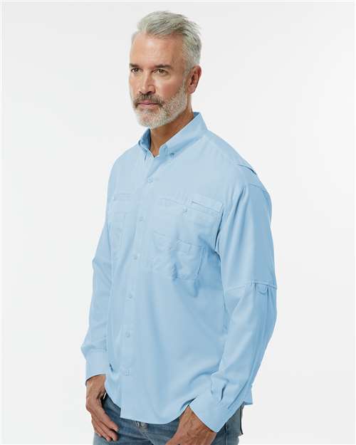 Men's Kitty Hawk Performance Fishing Shirt – On Model – Side