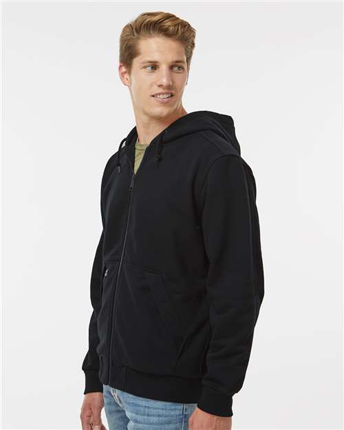 Men's Mission Full-Zip Hooded Jacket – On Model – Side