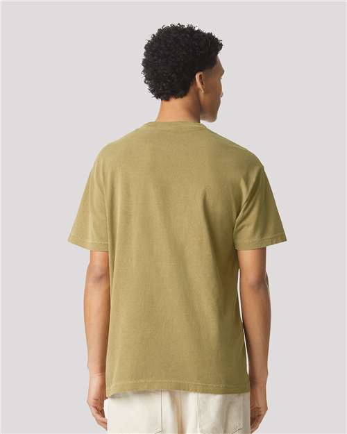 Unisex Heavyweight Cotton Garment-Dyed Tee – On Model – Back